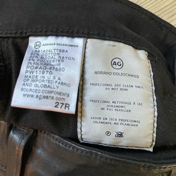 AG Mari Button Up High Rise Slim Straight Size 27R - Picture 7 of 10